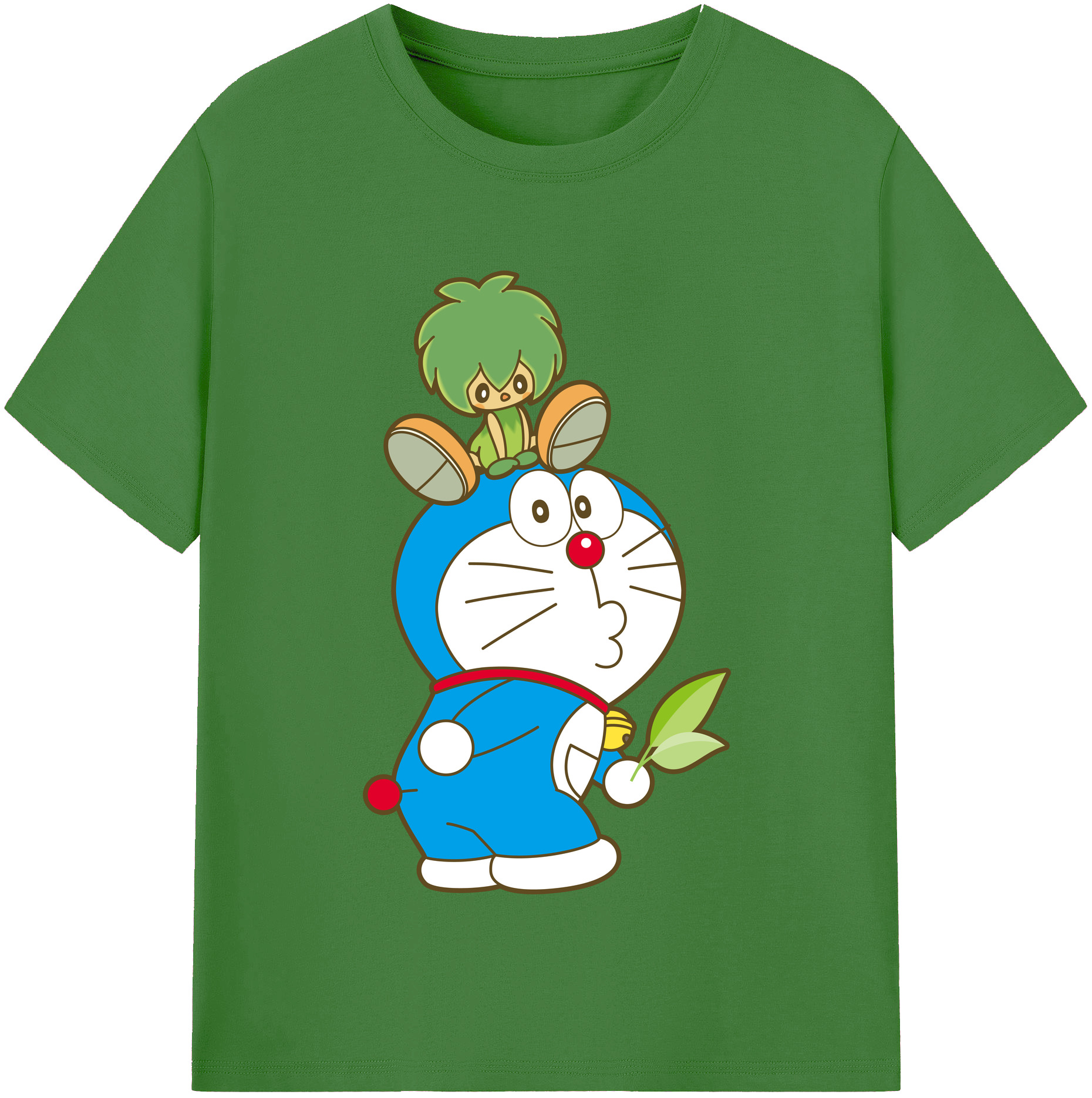 （画像用） ドラえもん Doraemon レディースカジュアルプリントTシャツ（綿100％）